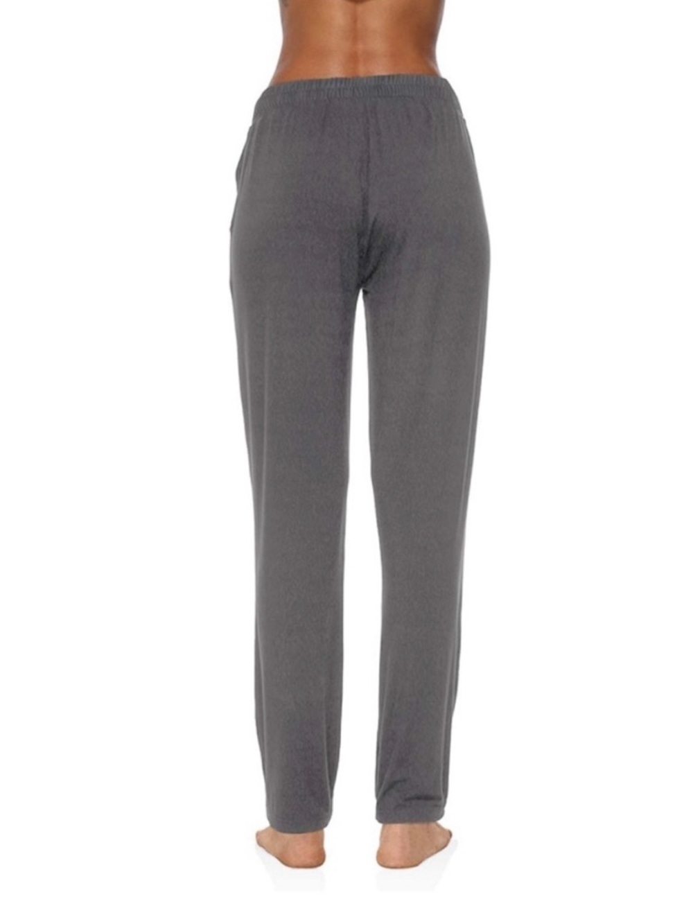 Wide Leg Drawstring Lounge Pants XL – Dark Gray Soft Comfy - Picture 4 of 6